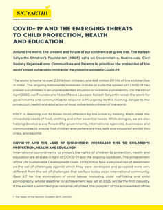 COVID-19 and the Emerging Threats To Child Protection, Health And Education
