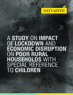 A Study On Impact Of Lockdown And Economic Disruption On Poor Rural Households With Special Reference To Children